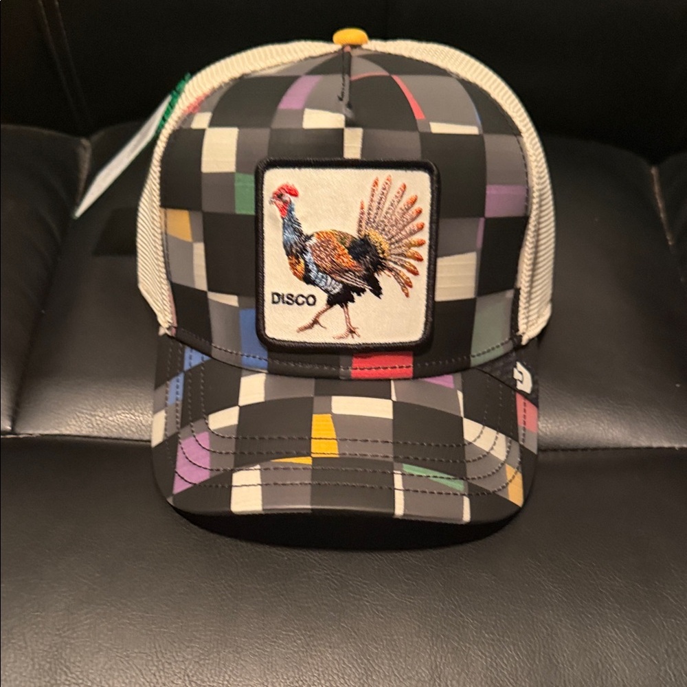 Colorful Patchwork Disco Turkey Hat